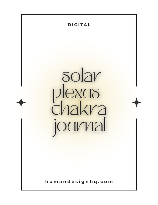 Solar Plexus Chakra Journal | A Guided Space for Confidence & Personal Power