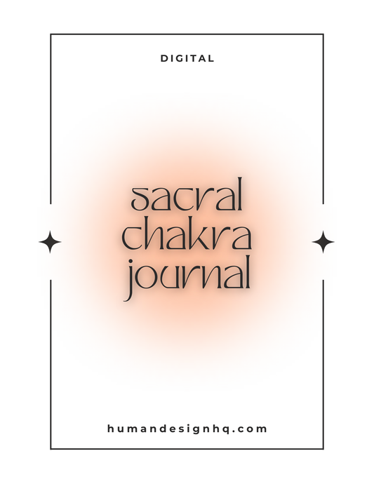 Sacral Chakra Journal | A Guided Space for Creativity & Emotional Flow