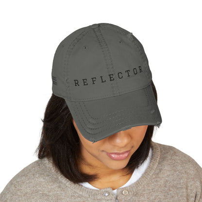 REFLECTOR embroidered distressed hat | vintage baseball cap