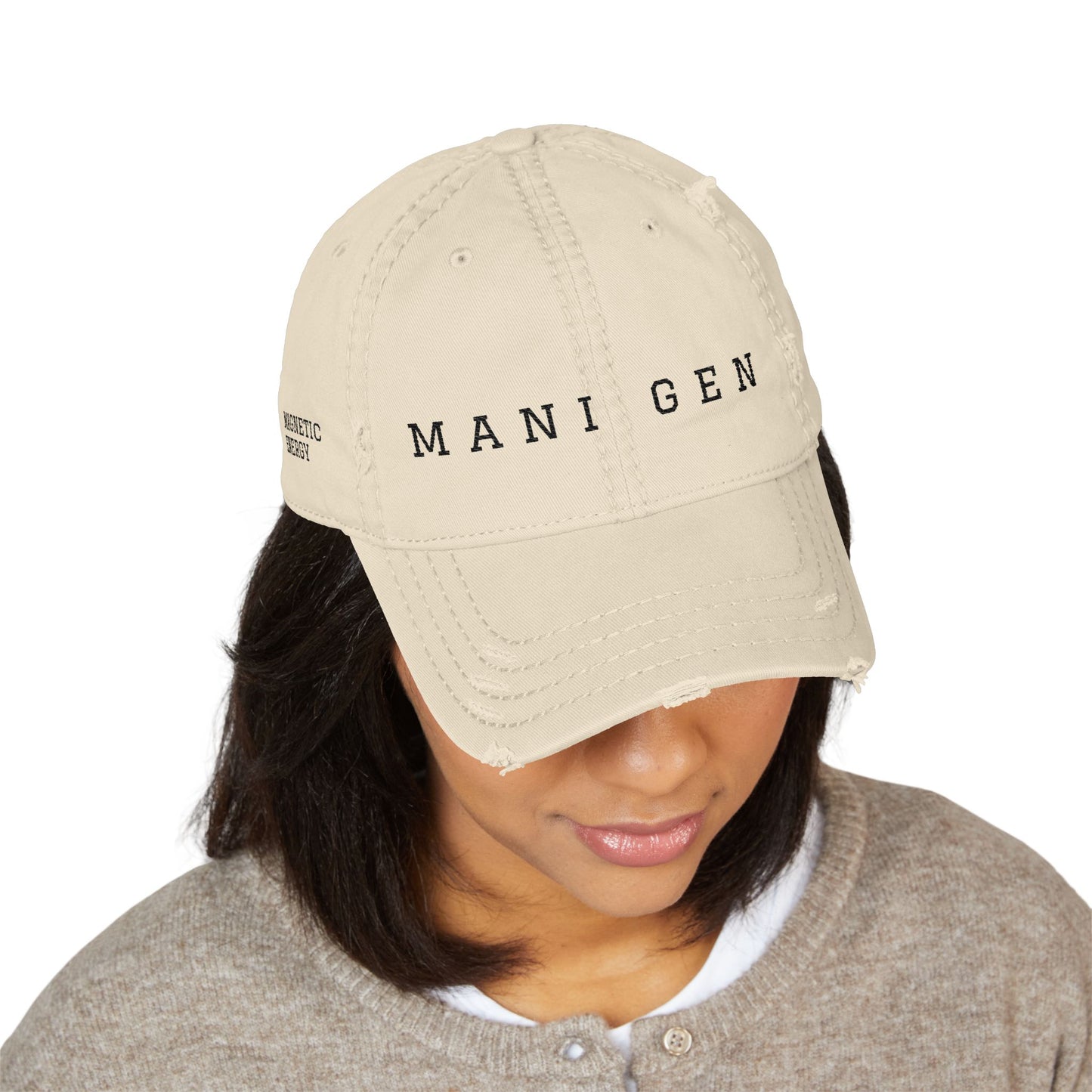 MANIFESTING GENERATOR embroidered distressed hat | vintage baseball cap