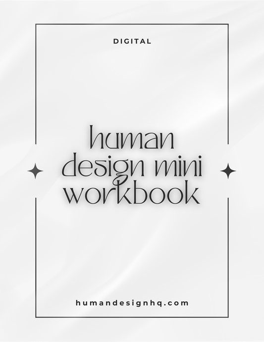 Human Design Mini Workbook – Digital BodyGraph Journal for Energy Centers & Self-Discovery