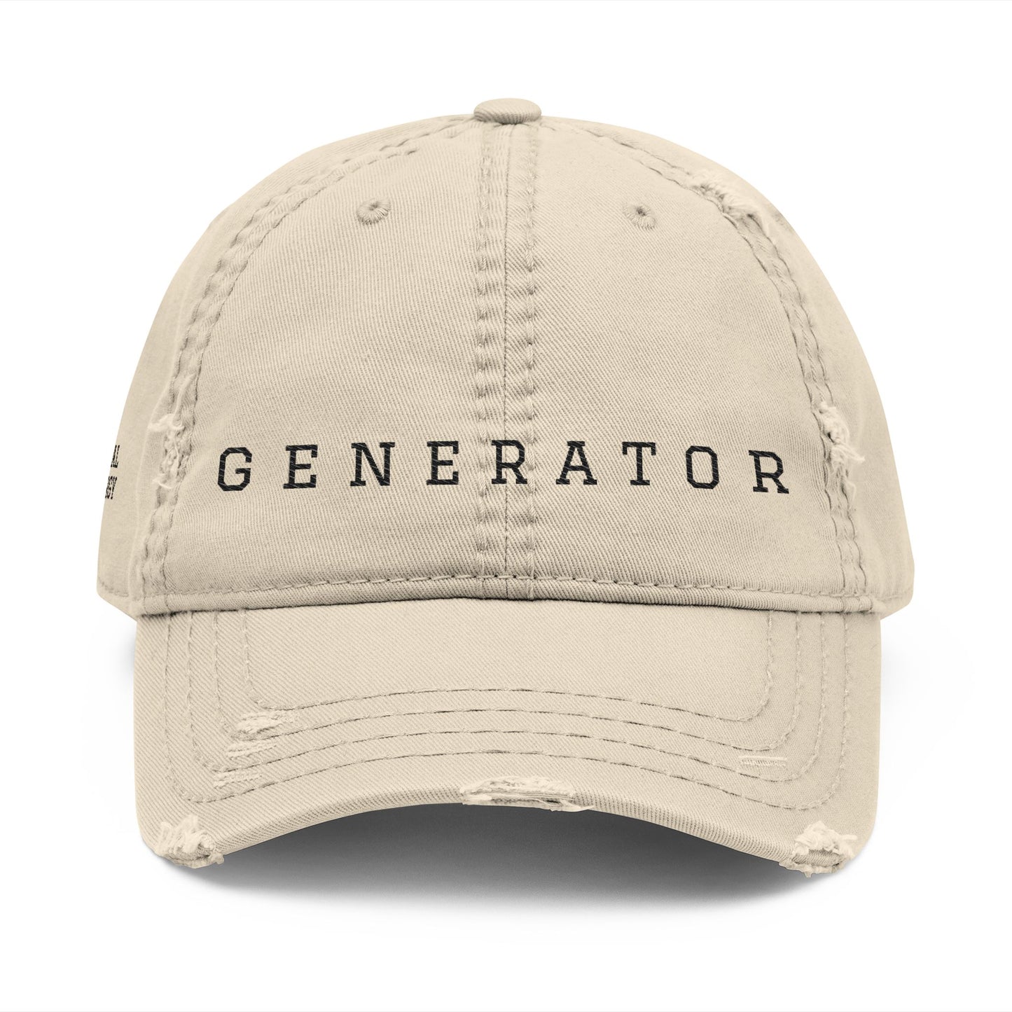 GENERATOR embroidered distressed hat | vintage baseball cap
