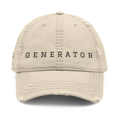 GENERATOR embroidered distressed hat | vintage baseball cap