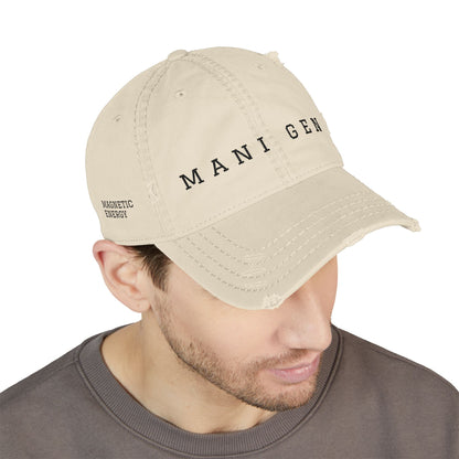 MANIFESTING GENERATOR embroidered distressed hat | vintage baseball cap